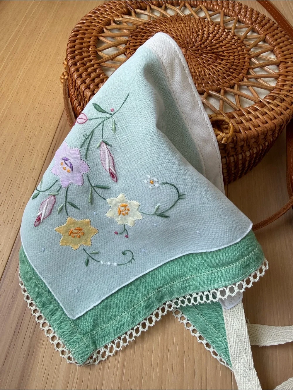 Handmade Linen Bandana Hair Scarf